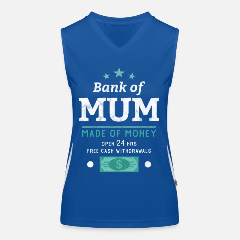 Bank der Mutter Funktionelles Kontrast-Tank Top für Frauen
