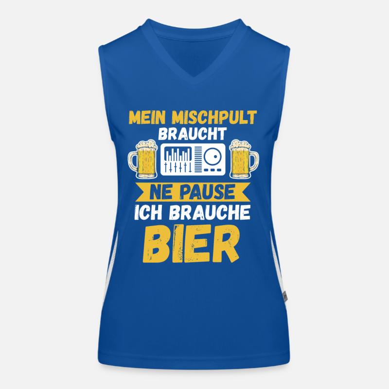 Toningenieur Tontechnik Tontechniker Funktionelles Kontrast-Tank Top für Frauen