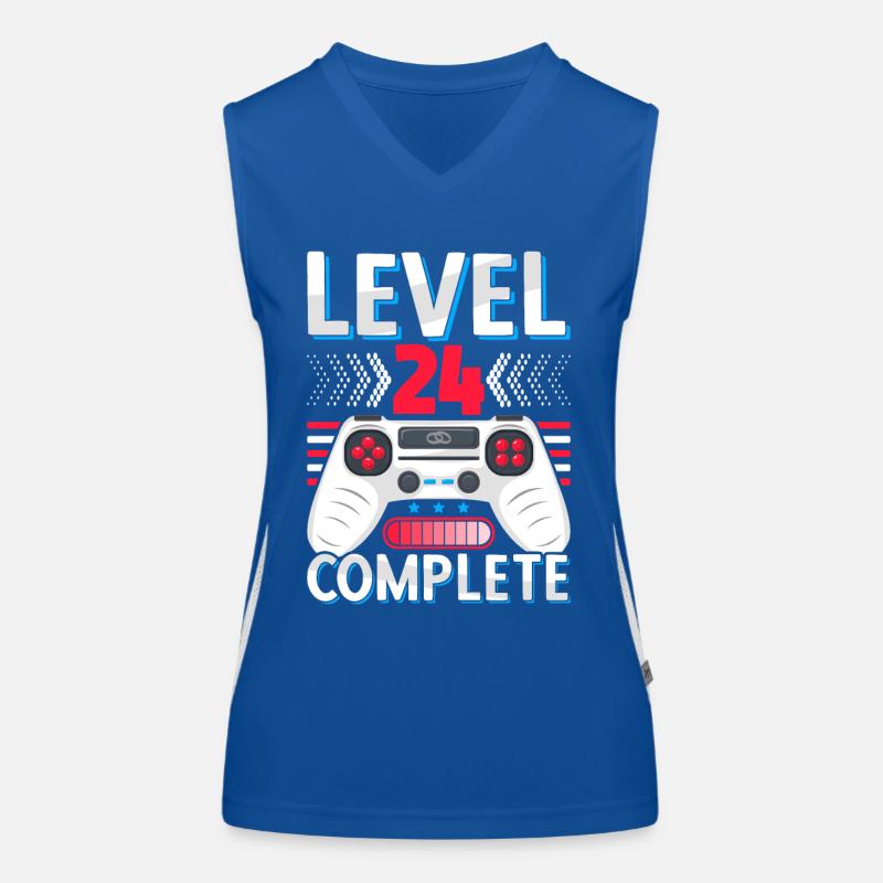 24 Hochzeitstag Geschenk Mann Frau Ehemann Ehefrau Funktionelles Kontrast-Tank Top für Frauen