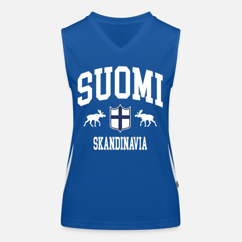 Finnland Funktionelles Kontrast-Tank Top für Frauen
