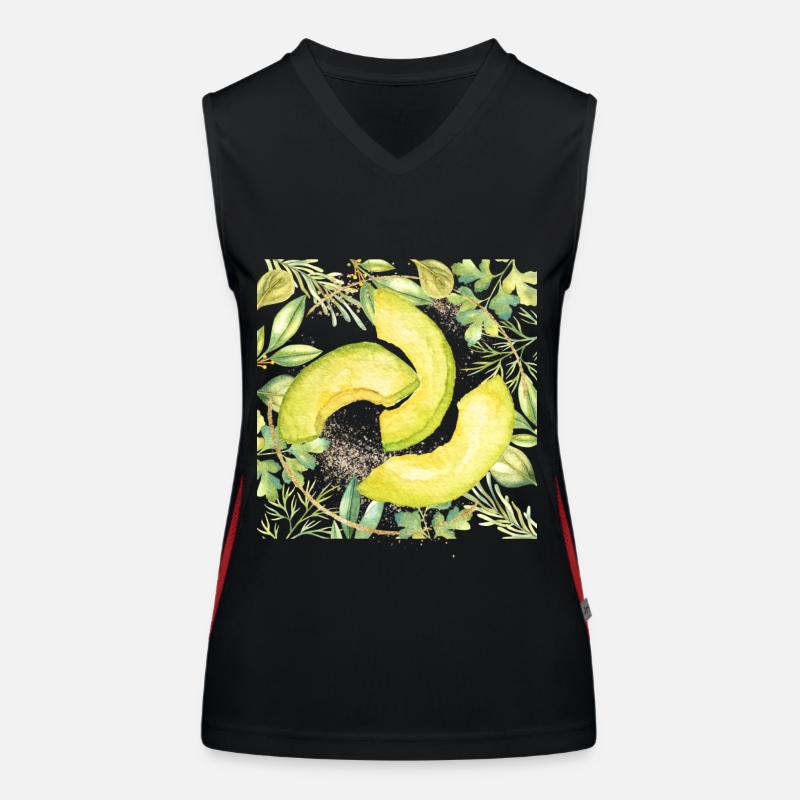 Avocado Funktionelles Kontrast-Tank Top für Frauen