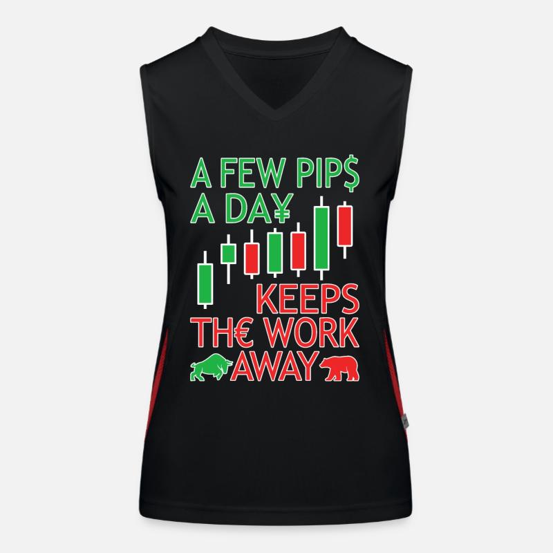 Forex Trader DayTrader Trading Devisen traden Funktionelles Kontrast-Tank Top für Frauen