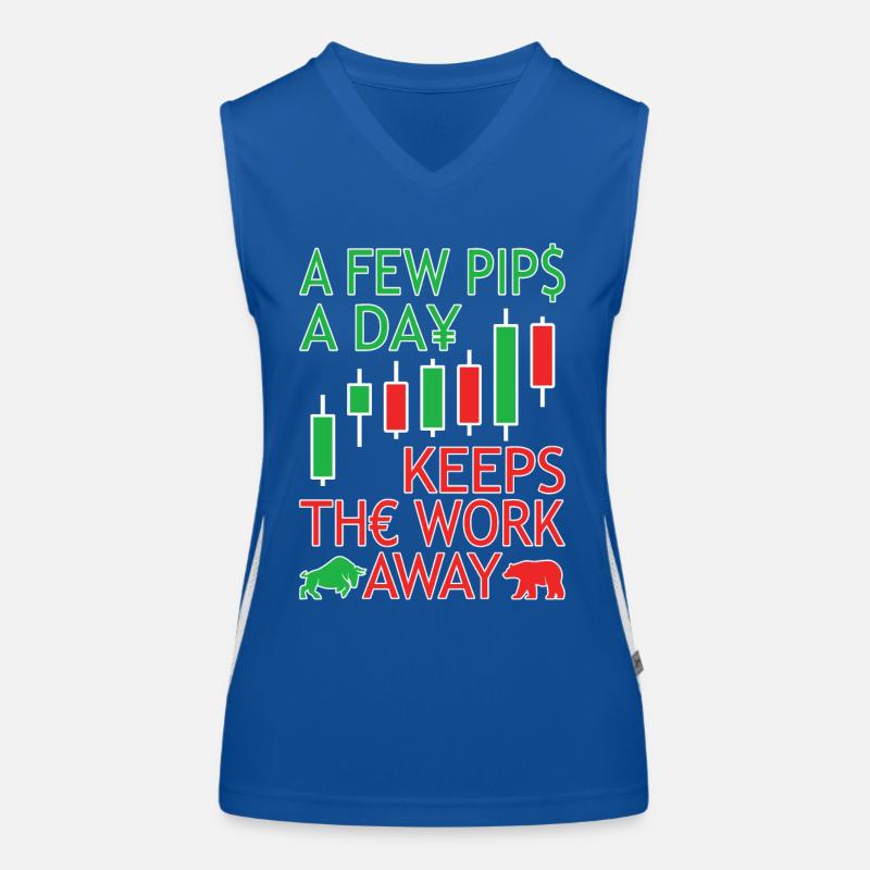 Forex Trader DayTrader Trading Forex Trading Débardeur respirant contrasté Femme