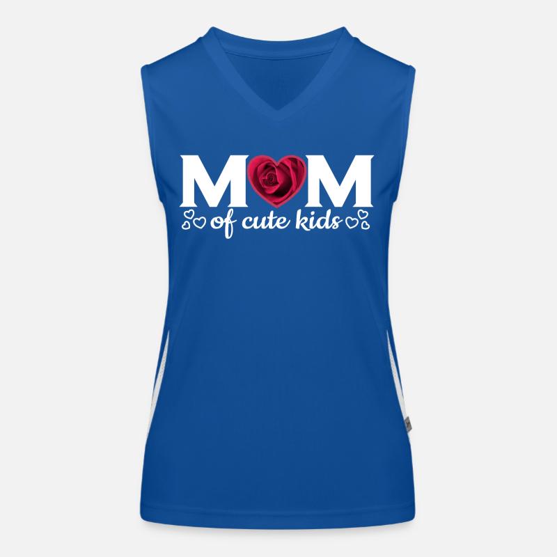 Maman d’enfants mignons Débardeur respirant contrasté Femme