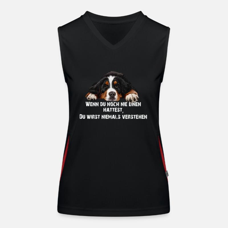 Berner sennenhund Funktionelles Kontrast-Tank Top für Frauen