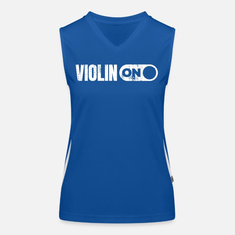 Funny Violin Women's Functional Contrast Tank Top