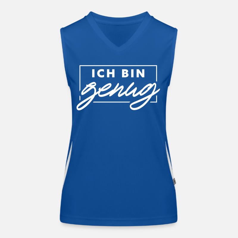 Ich bin genug Funktionelles Kontrast-Tank Top für Frauen