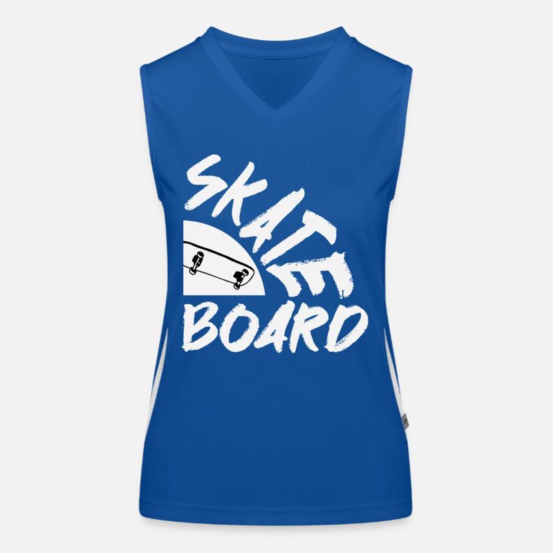 Skateboard Skater Skating Women's Functional Contrast Tank Top