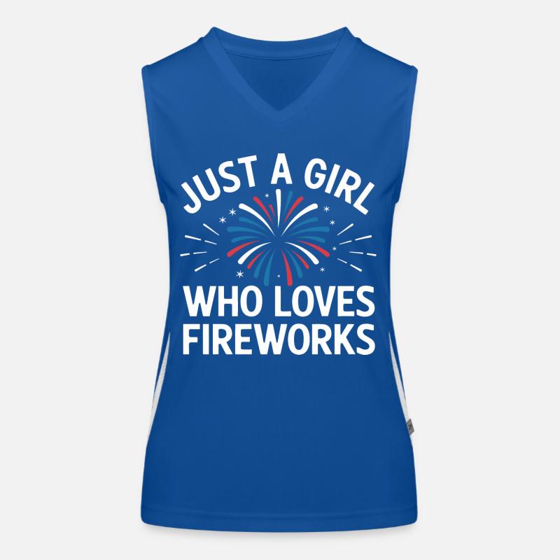 Pyrotechniker Feuerwerk Pyrotechnik Funktionelles Kontrast-Tank Top für Frauen