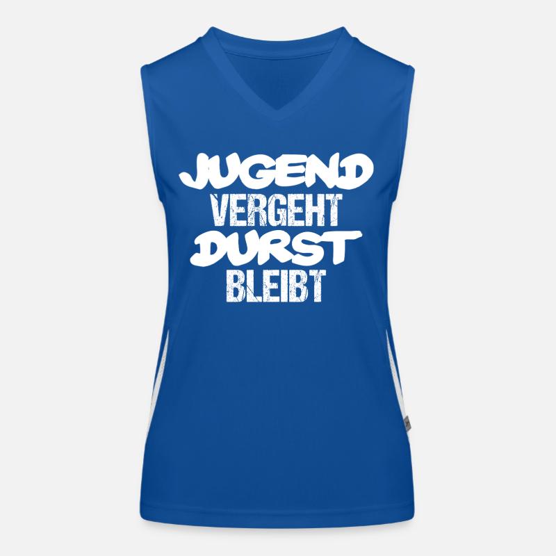Jugend vergeht Durst bleibt Funktionelles Kontrast-Tank Top für Frauen