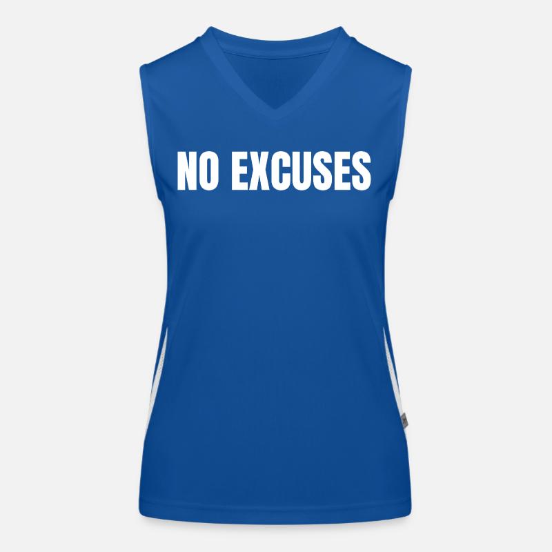 NO EXCUSES Funktionelles Kontrast-Tank Top für Frauen