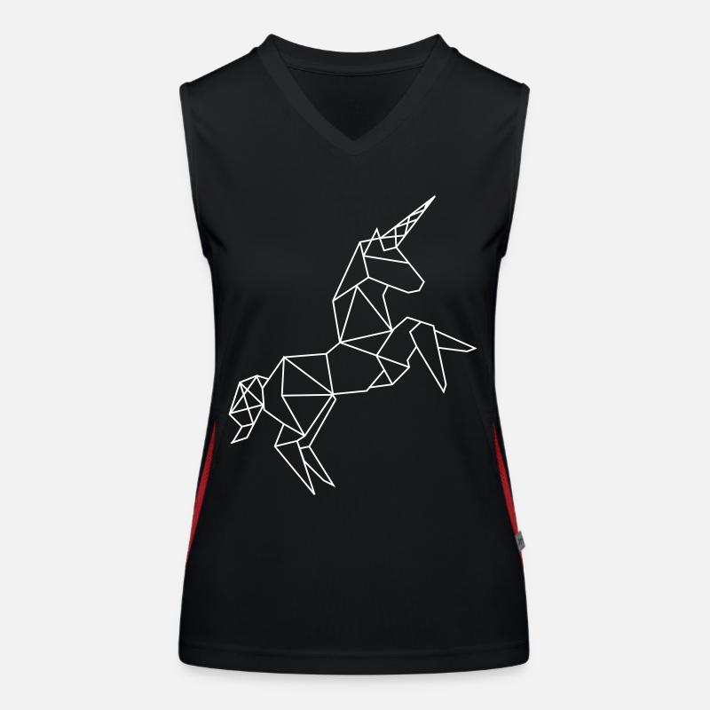 Unicorn graphic Women's Functional Contrast Tank Top