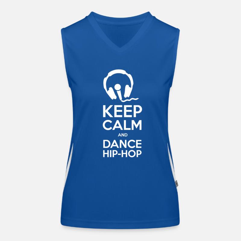 Keep Calm et Dance hiphop Débardeur respirant contrasté Femme