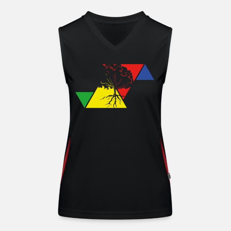 Umweltschutz Baum Funktionelles Kontrast-Tank Top für Frauen