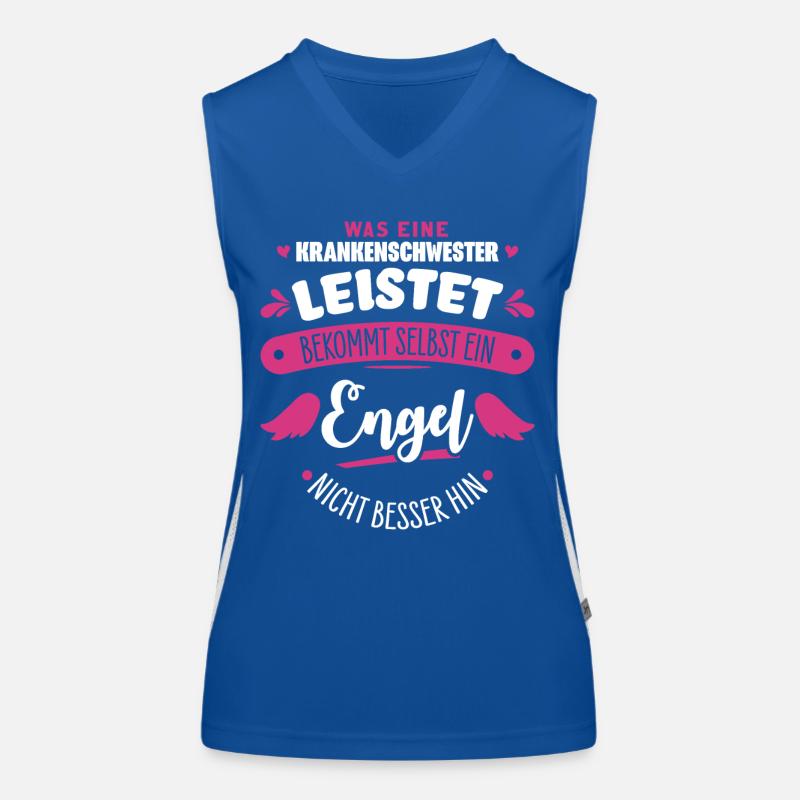 Krankenschwester Funktionelles Kontrast-Tank Top für Frauen