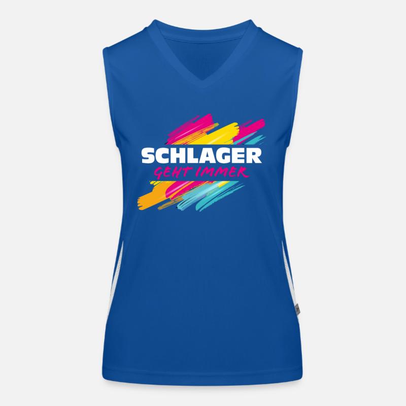 Schlager Funktionelles Kontrast-Tank Top für Frauen