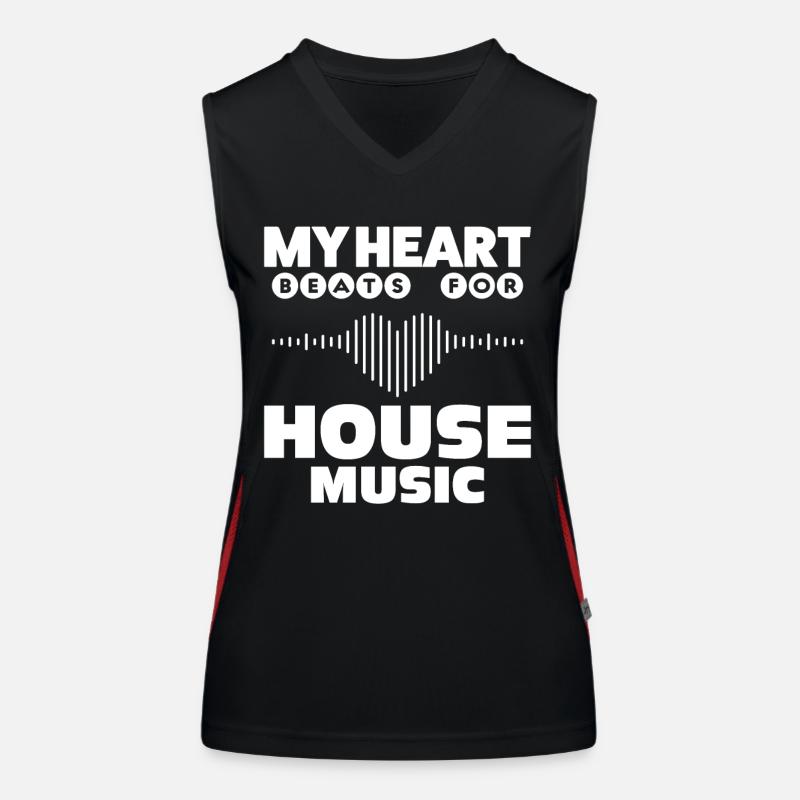 House Music Women's Functional Contrast Tank Top