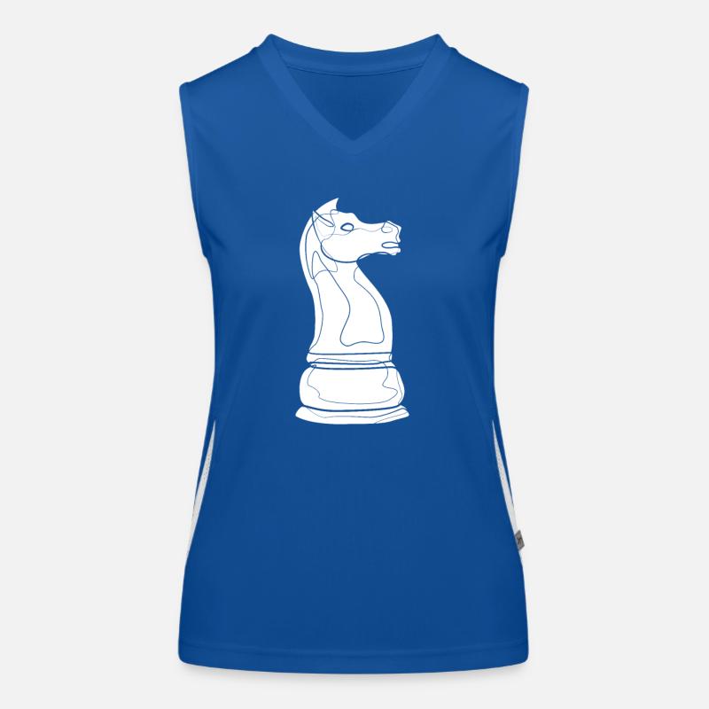 Schach Funktionelles Kontrast-Tank Top für Frauen
