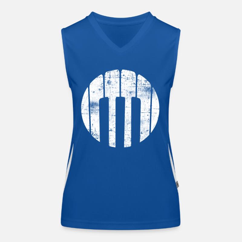 Klavier Funktionelles Kontrast-Tank Top für Frauen