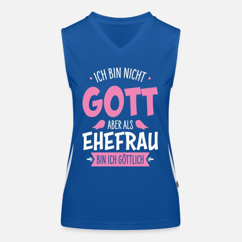 Ehefrau Funktionelles Kontrast-Tank Top für Frauen