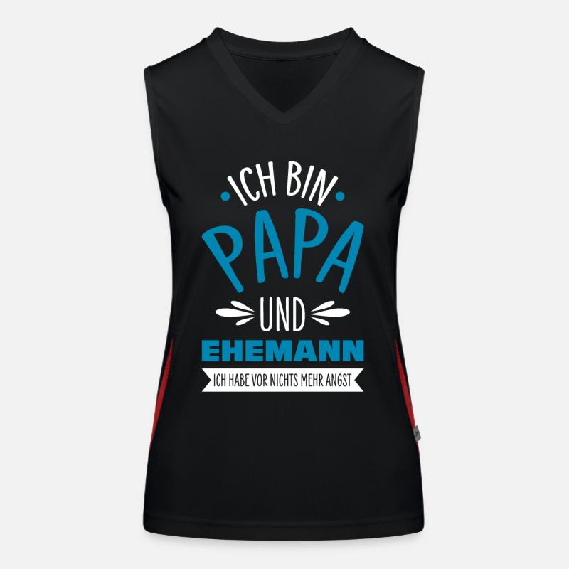 Ehemann Papa Funktionelles Kontrast-Tank Top für Frauen