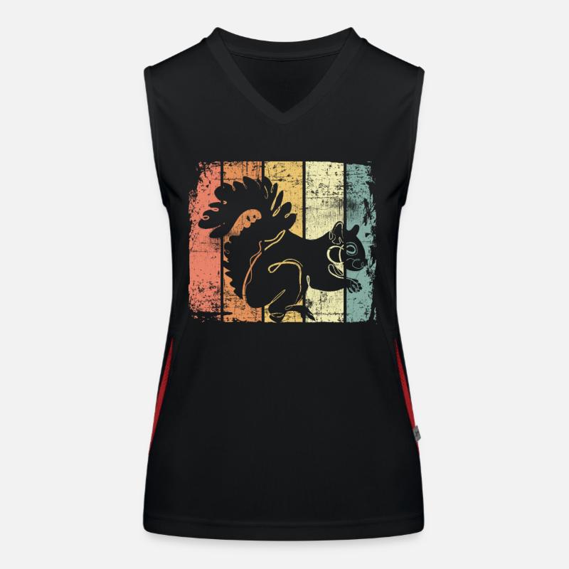 Eichhörnchen Funktionelles Kontrast-Tank Top für Frauen