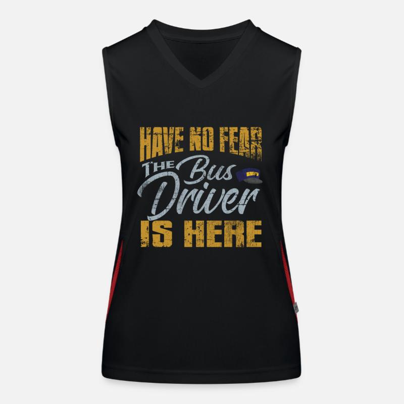 Bus driver saying Women's Functional Contrast Tank Top
