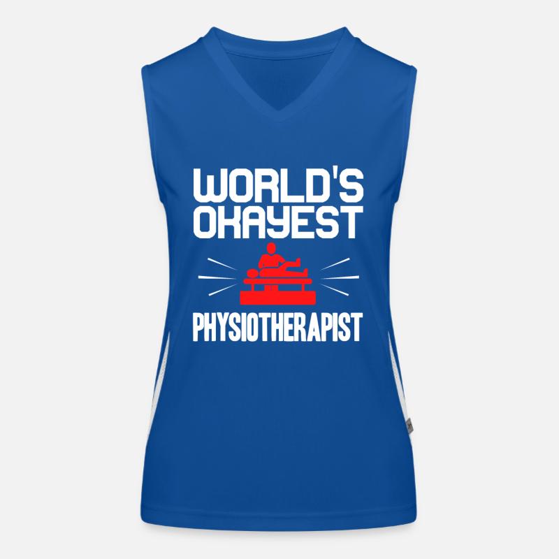 physiothérapeute Débardeur respirant contrasté Femme