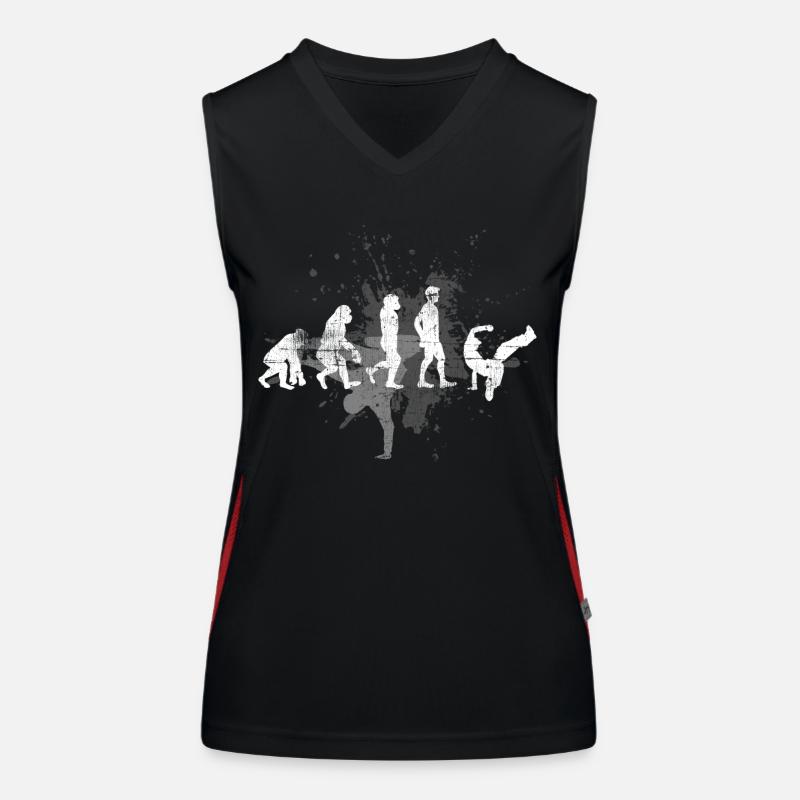 Evolution de la breakdance Débardeur respirant contrasté Femme