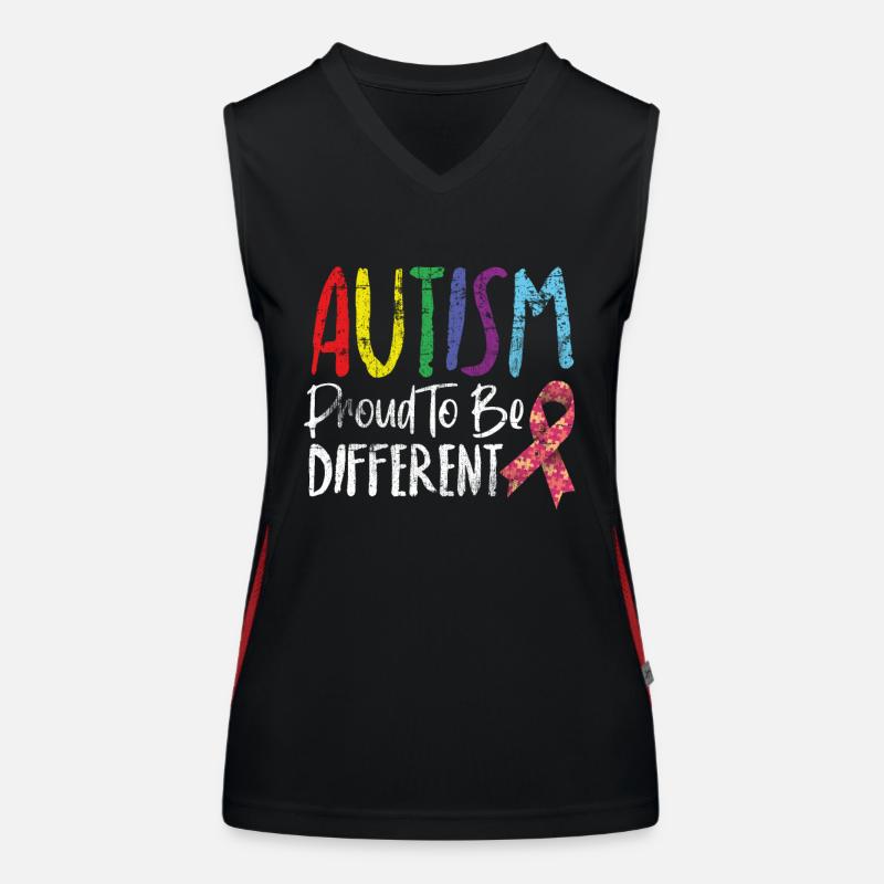 autism Women's Functional Contrast Tank Top
