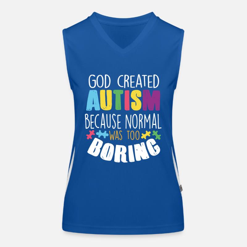 autism Women's Functional Contrast Tank Top