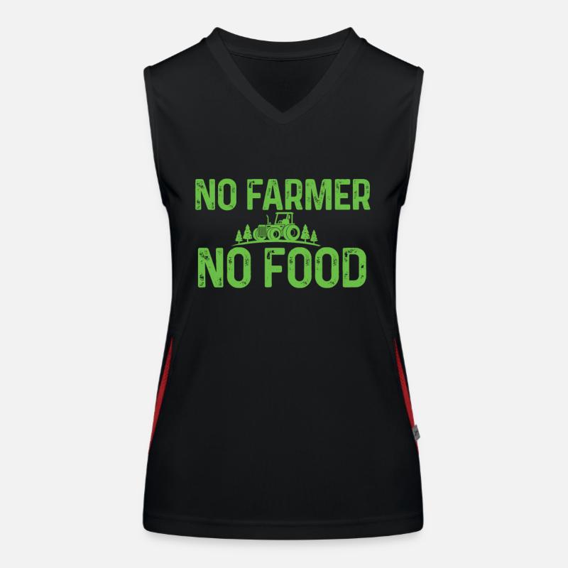 Landwirt Funktionelles Kontrast-Tank Top für Frauen
