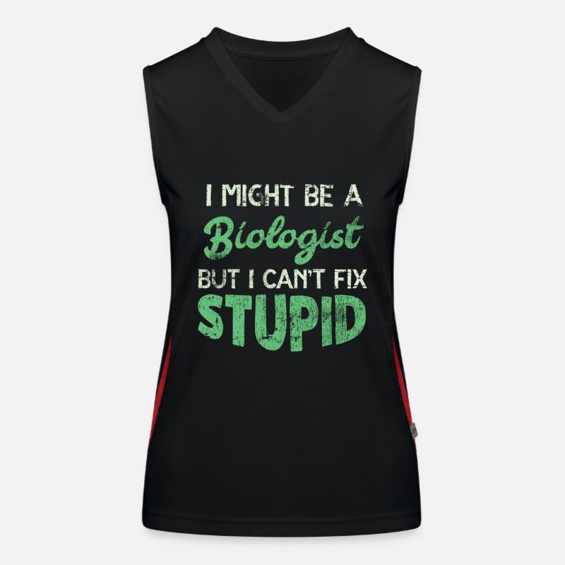 biologia Top sportivo da donna in contrasto cromatico