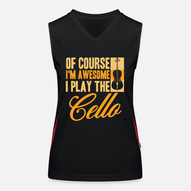 violoncelle Débardeur respirant contrasté Femme