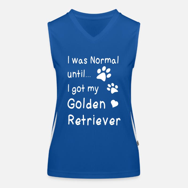 Golden retrievers Débardeur respirant contrasté Femme