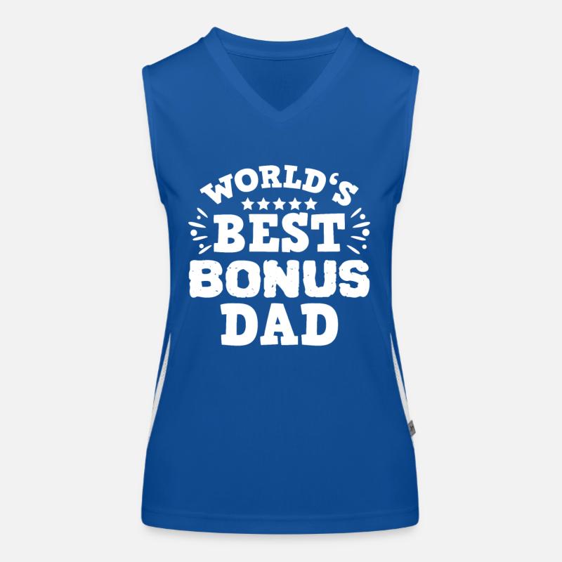 Bonus dad stepfather Women's Functional Contrast Tank Top