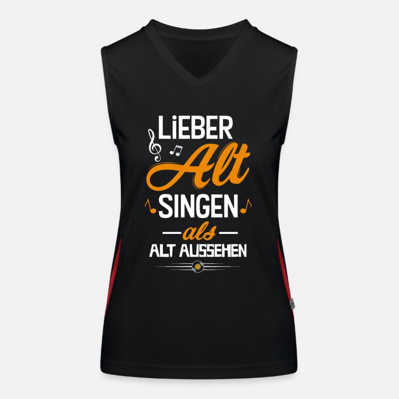 Chor singen Funktionelles Kontrast-Tank Top für Frauen
