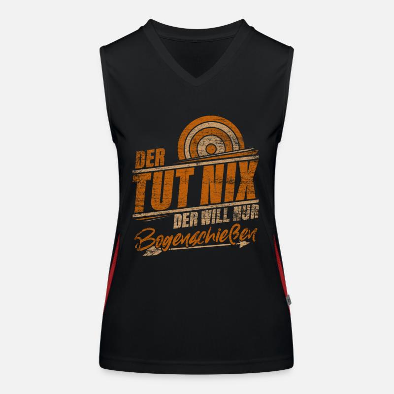 Bogenschießen Funktionelles Kontrast-Tank Top für Frauen
