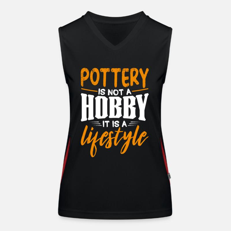 Töpfern Funktionelles Kontrast-Tank Top für Frauen