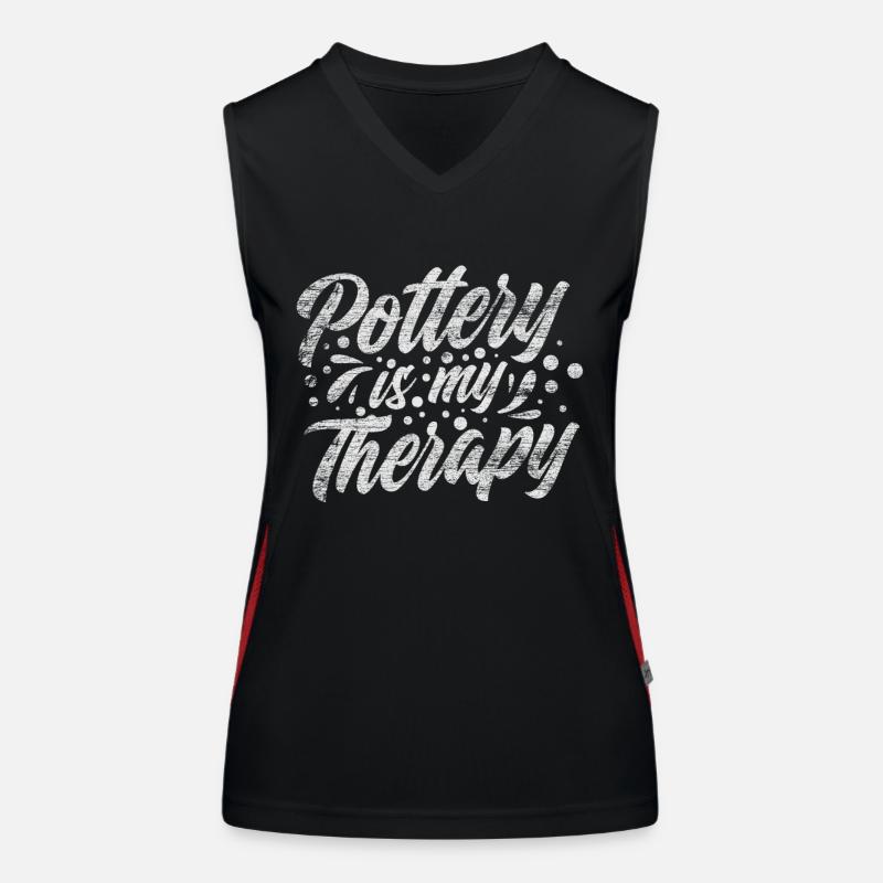Töpfern Funktionelles Kontrast-Tank Top für Frauen