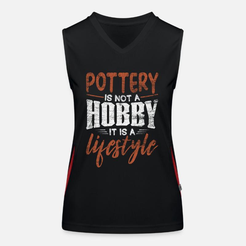 Töpfern Funktionelles Kontrast-Tank Top für Frauen