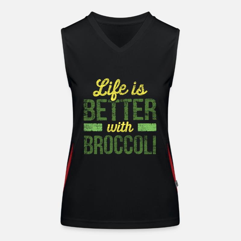 broccoli Women's Functional Contrast Tank Top