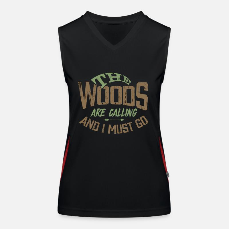 Wald Funktionelles Kontrast-Tank Top für Frauen