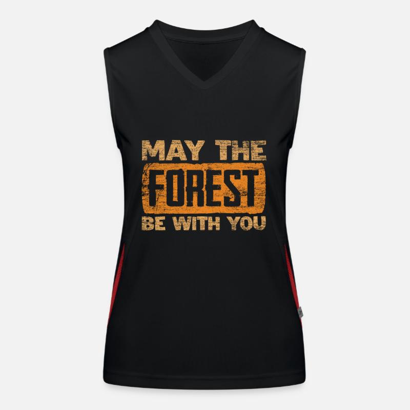 forêt Débardeur respirant contrasté Femme