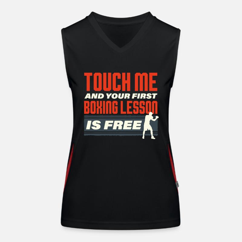 boxe Débardeur respirant contrasté Femme