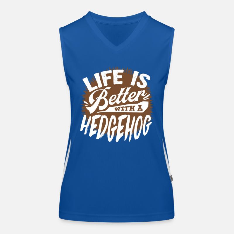 Igel Funktionelles Kontrast-Tank Top für Frauen