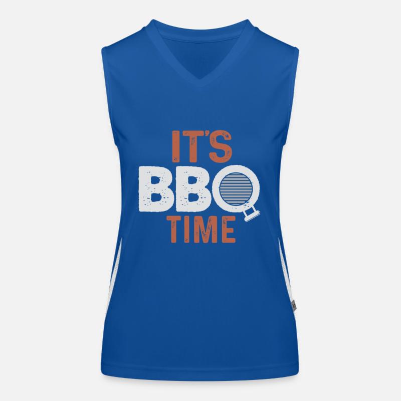 BBQ grilling Women's Functional Contrast Tank Top