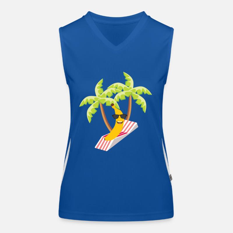 Banane Funktionelles Kontrast-Tank Top für Frauen