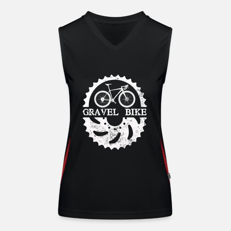 vélo de gravier vélo Débardeur respirant contrasté Femme
