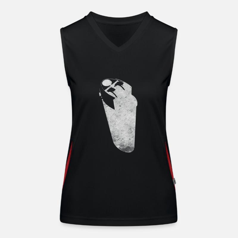 Feuerzeug Funktionelles Kontrast-Tank Top für Frauen